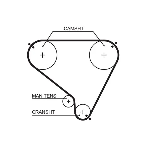 Handler.Part Timing belt Gates 5146 1