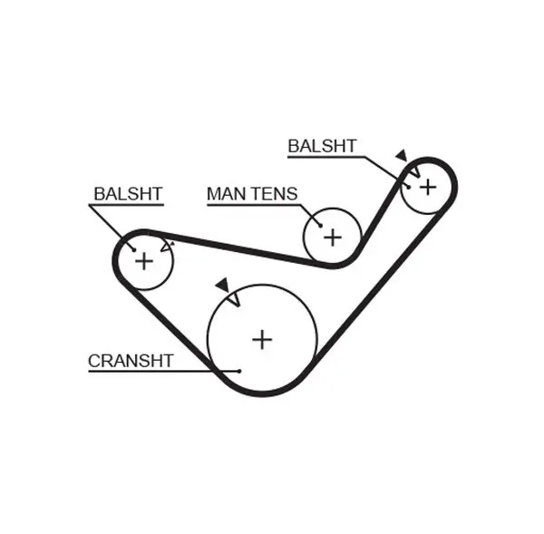 Handler.Part Timing belt Gates 5456XS 1