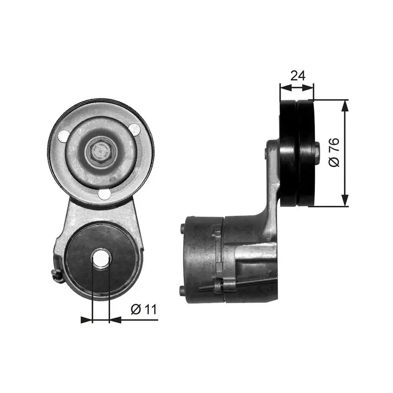 Handler.Part Belt tensioner, v-ribbed belt Gates T38562 1