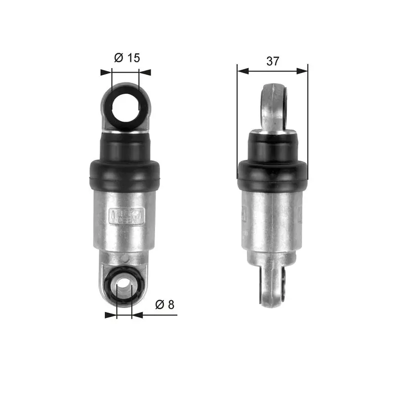 Handler.Part Vibration damper, v-ribbed belt Gates T39097 1