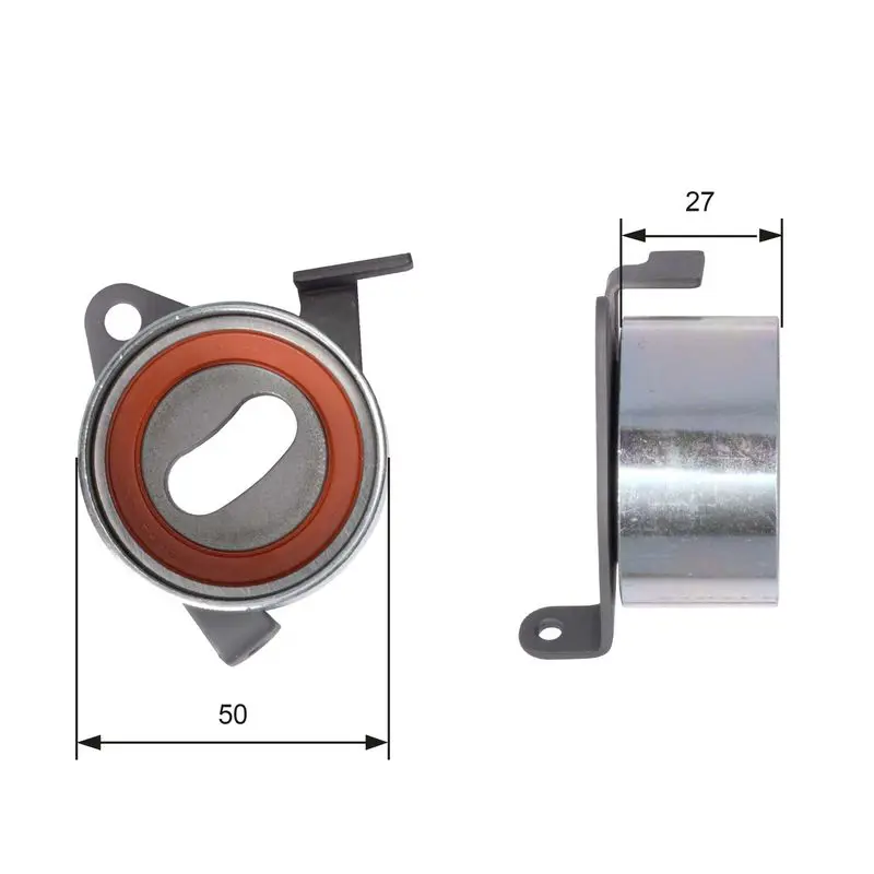 Handler.Part Tensioner pulley, timing belt Gates T41004 1