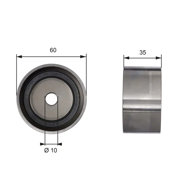 Handler.Part Deflection/guide pulley, timing belt Gates T41040 1