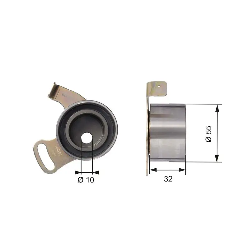 Handler.Part Tensioner pulley, timing belt Gates T41168 1