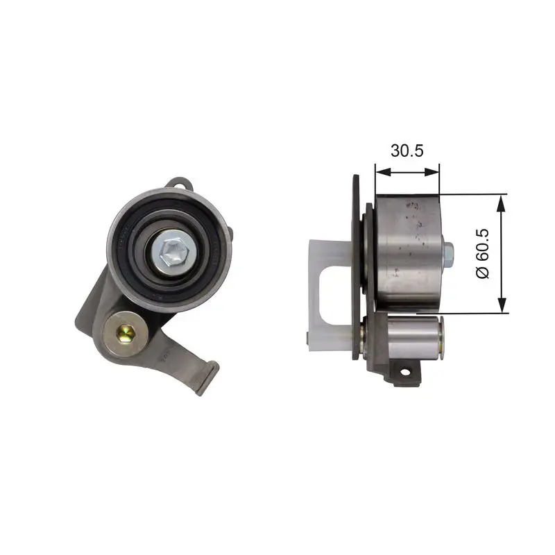 Handler.Part Tensioner pulley, timing belt Gates T41264 1