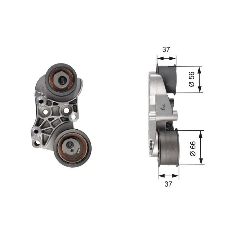 Handler.Part Tensioner pulley, timing belt Gates T41268 1