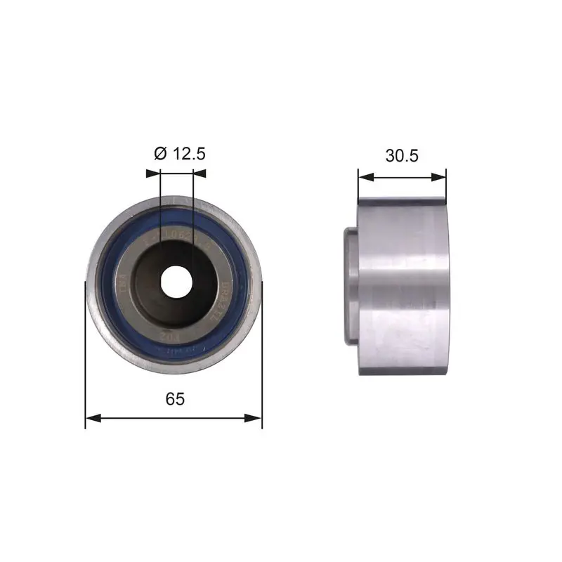 Handler.Part Deflection/guide pulley, timing belt Gates T42061 1