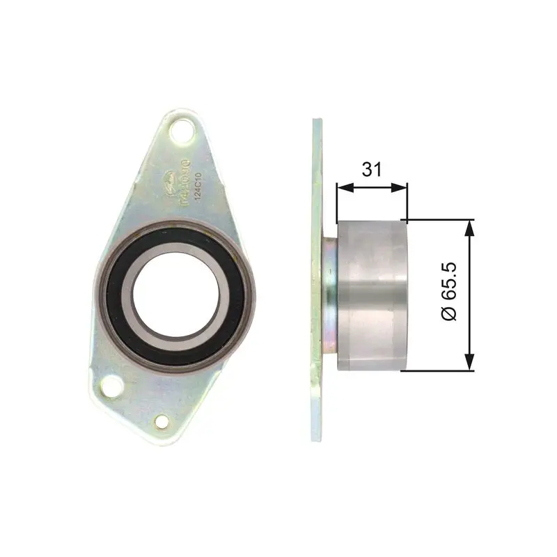 Handler.Part Deflection/guide pulley, timing belt Gates T42090 1