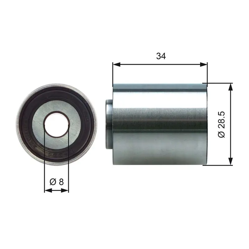 Handler.Part Deflection/guide pulley, timing belt Gates T42220 1