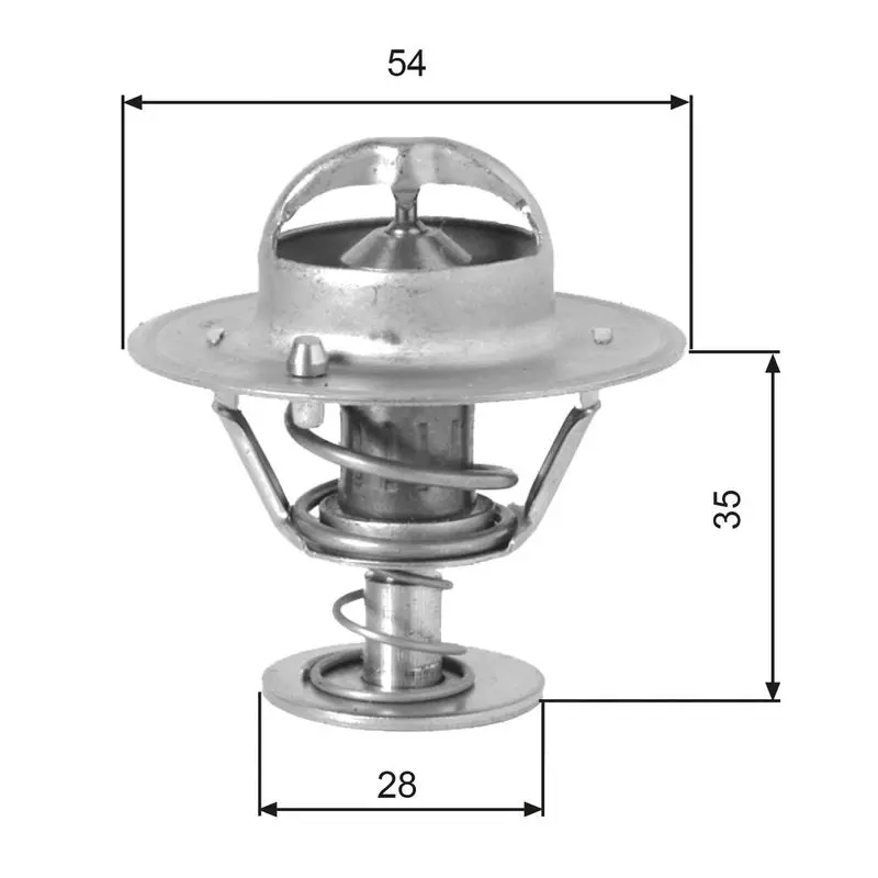 Handler.Part Thermostat, coolant Gates TH00782G1 1