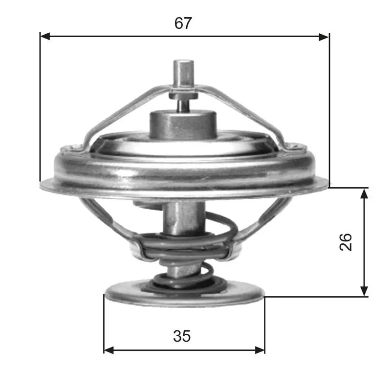 Handler.Part Thermostat, coolant Gates TH01880G1 1