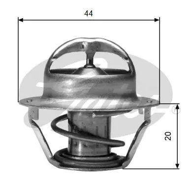 Handler.Part Thermostat, coolant Gates TH03088G1 1