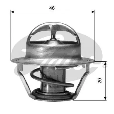 Handler.Part Thermostat, coolant Gates TH03091G1 1