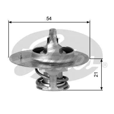 Handler.Part Thermostat, coolant Gates TH03182G1 1