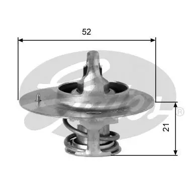 Handler.Part Thermostat, coolant Gates TH03282G2 1