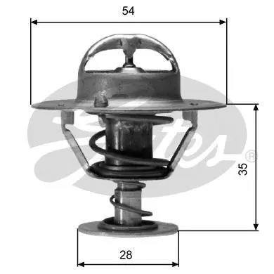 Handler.Part Thermostat, coolant Gates TH04277G1 1