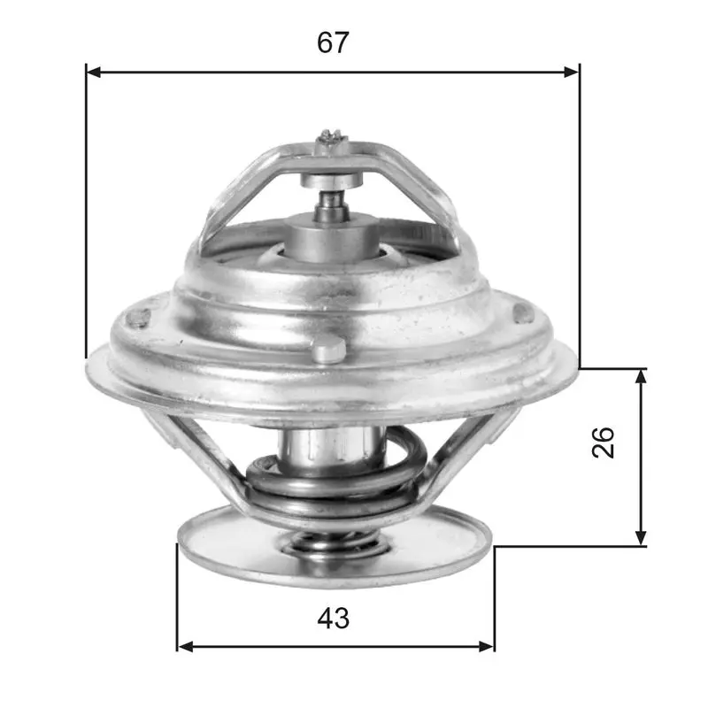 Handler.Part Thermostat, coolant Gates TH05586G1 1