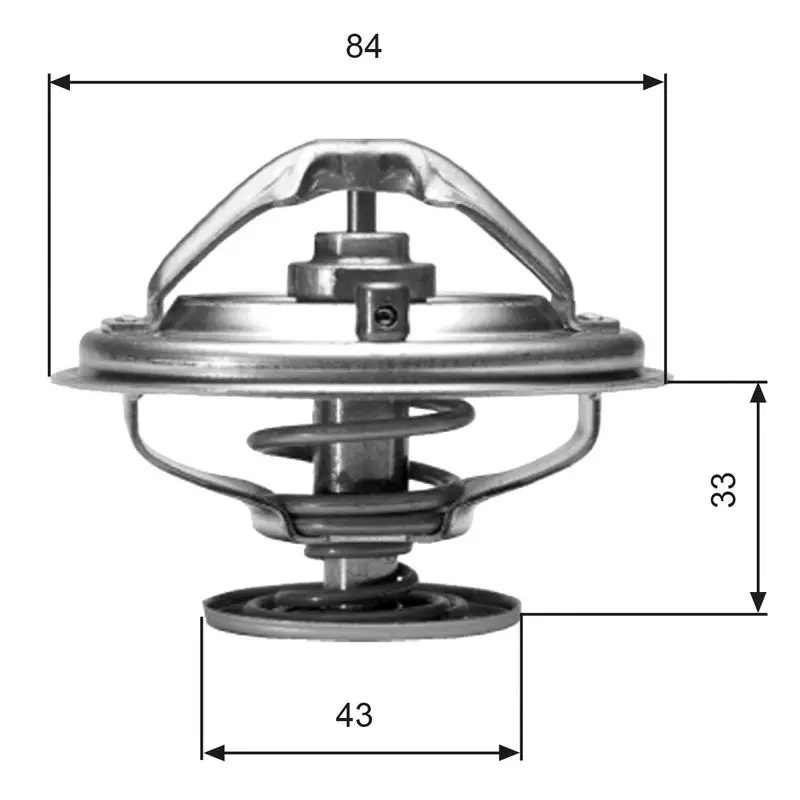 Handler.Part Thermostat, coolant Gates TH06582G1 1