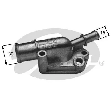 Handler.Part Thermostat, coolant Gates TH09287G1 1