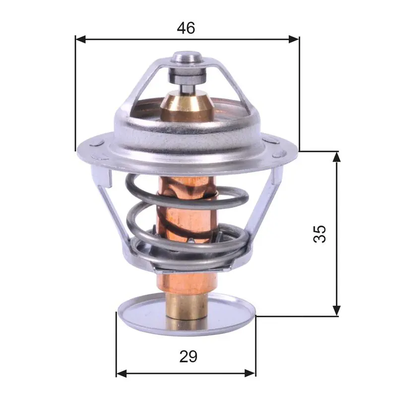 Handler.Part Thermostat, coolant Gates TH10489G1 1