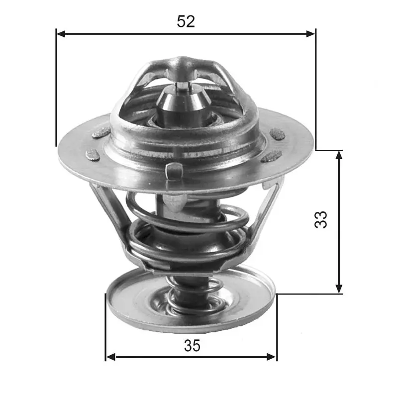 Handler.Part Thermostat, coolant Gates TH12588G1 1