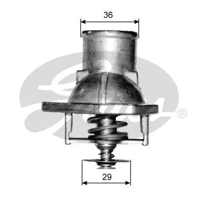 Handler.Part Thermostat, coolant Gates TH15192G1 1