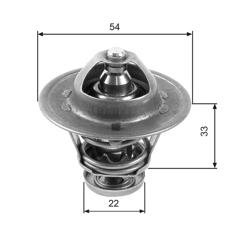 Handler.Part Thermostat, coolant Gates TH22285G1 1