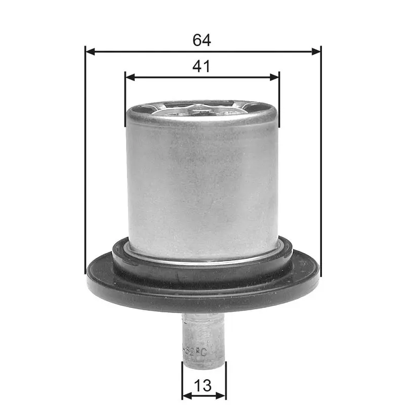 Handler.Part Thermostat, coolant Gates TH25882G1 1