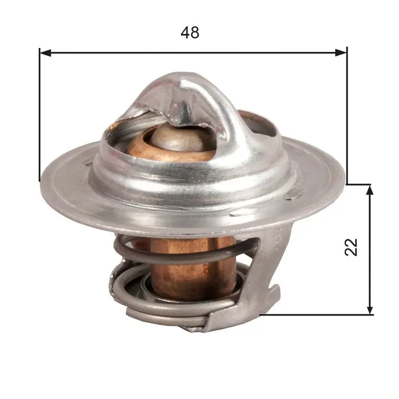 Handler.Part Thermostat, coolant Gates TH28592G1 1