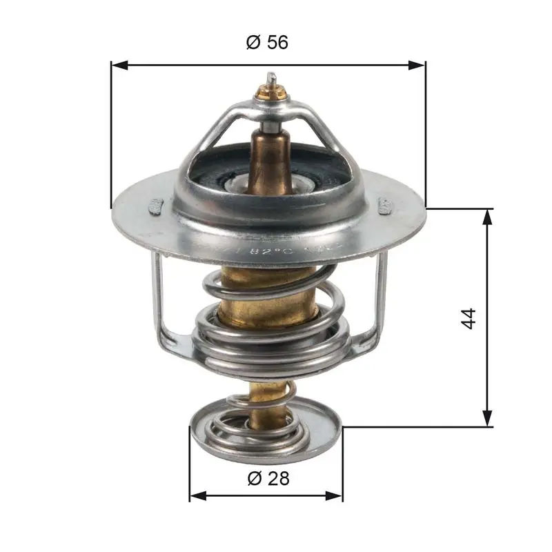 Handler.Part Thermostat, coolant Gates TH30282G1 1