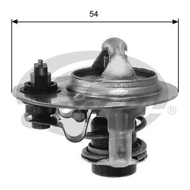 Handler.Part Thermostat, coolant Gates TH30788G1 1