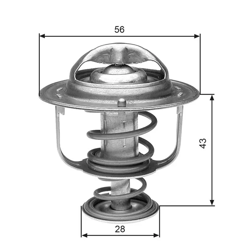 Handler.Part Thermostat, coolant Gates TH31388G1 1