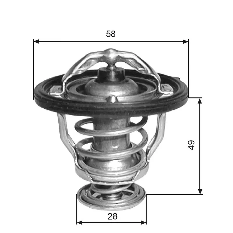 Handler.Part Thermostat, coolant Gates TH33682G1 1