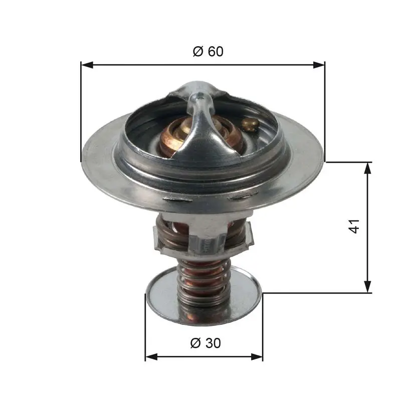 Handler.Part Thermostat, coolant Gates TH34882G1 1