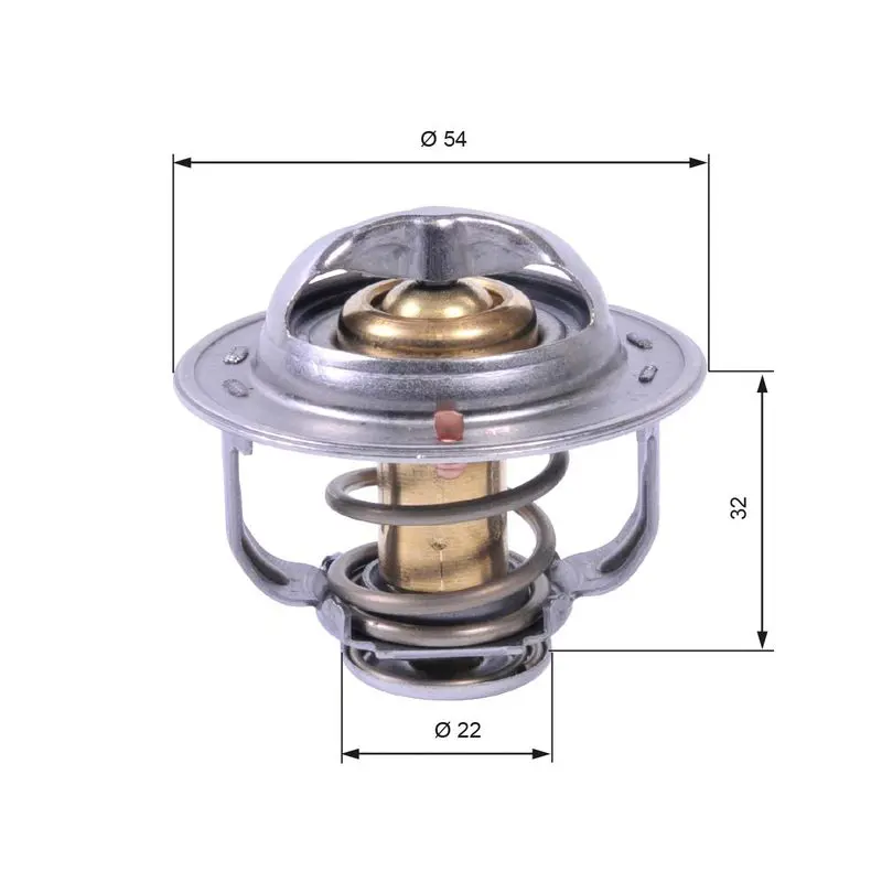 Handler.Part Thermostat, coolant Gates TH42589G1 1