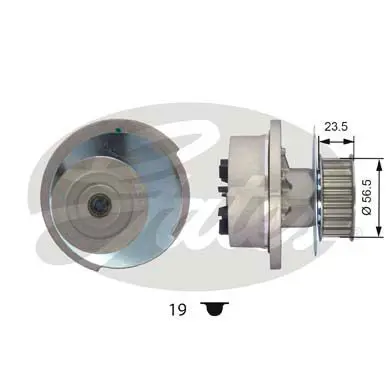 Handler.Part Water pump Gates WP0022 1