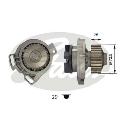 Handler.Part Water pump Gates WP0024 1