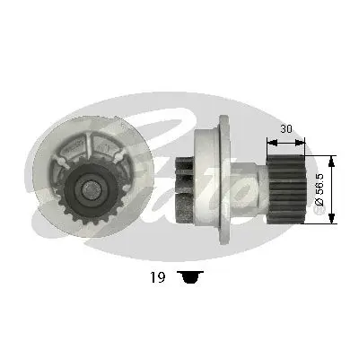 Handler.Part Water pump Gates WP0059 1