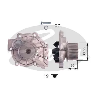 Handler.Part Water pump Gates WP0081 1