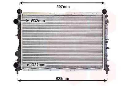 Handler.Part Radiator, engine cooling VAN WEZEL 01002068 1