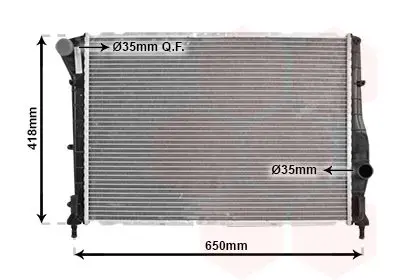 Handler.Part Radiator, engine cooling VAN WEZEL 01002084 1