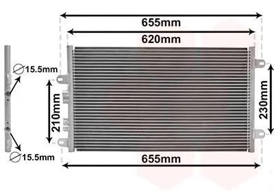 Handler.Part Condenser, air conditioning VAN WEZEL 01005077 1