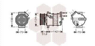 Handler.Part Compressor, air conditioning VAN WEZEL 0100K112 1