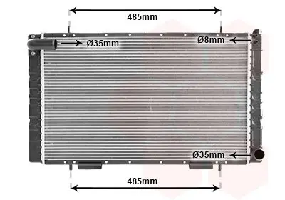 Handler.Part Radiator, engine cooling VAN WEZEL 02002065 1