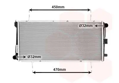 Handler.Part Radiator, engine cooling VAN WEZEL 02002122 1