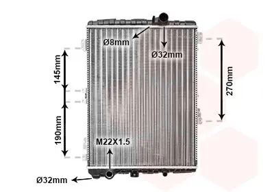 Handler.Part Radiator, engine cooling VAN WEZEL 03002038 1