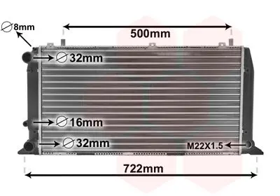 Handler.Part Radiator, engine cooling VAN WEZEL 03002047 1