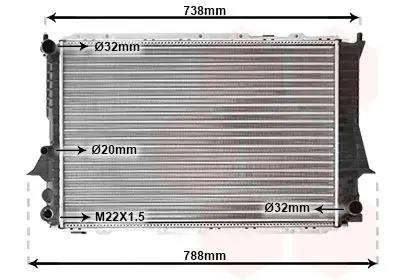 Handler.Part Radiator, engine cooling VAN WEZEL 03002081 1