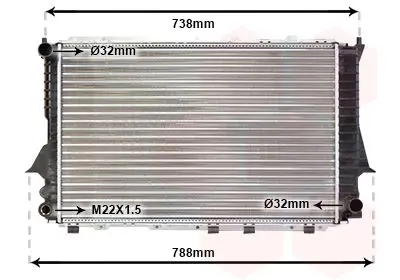 Handler.Part Radiator, engine cooling VAN WEZEL 03002083 1