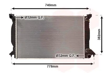 Handler.Part Radiator, engine cooling VAN WEZEL 03002207 1