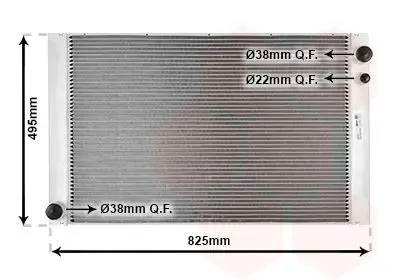 Handler.Part Radiator, engine cooling VAN WEZEL 03002289 1